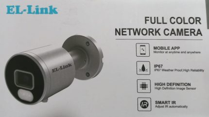 2187 EL-LINK IPC4FUCO-BUDL30-FL36MIC-ECO 4MP IP Camera full color bullet